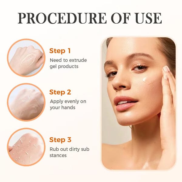 Orange Enzymes Exfoliating Brightening gel, Orange Whitening Face Scrub, Nourishing & Moisturizing, Smoothing Tighten Pores